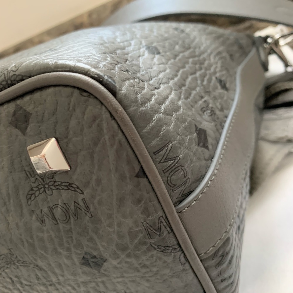 MCM Phantom Grey Small Drawstring Handbag - Picture 6 of 15